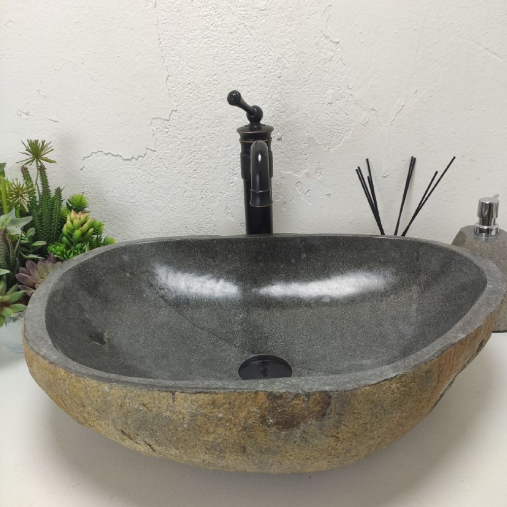 Раковина из речного камня RS01703 58*42*15 см