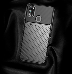 Чехол черного цвета для Samsung Galaxy M21, серия Onyx от Caseport