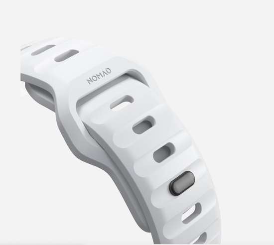Ремешок Nomad Sport Slim Strap M/L, white - Apple Watch Ultra (49mm) 8/7 (45mm)/6/SE/5/4 (44mm)/3/2/1 (42mm)