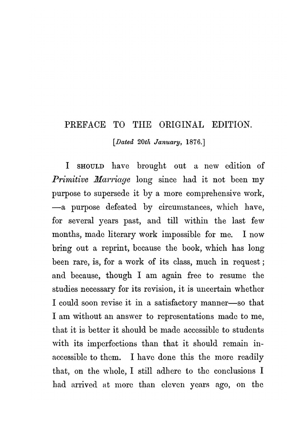 Studies in Ancient History. Comprising a Reprint of primitive Marriage | John Ferguson McLennan