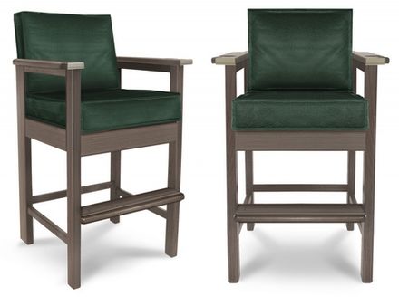 Стул бильярдный Techno ясень (Grey_bristol,Винилискожа Mahogany,Винилискожа (Mahogany) цвет № 202,дек. серебро)