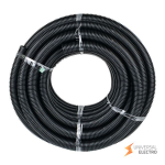 Труба гофр, ПНД тяжелая с протяжкой d50 мм (20 м) черная EKF-Plast