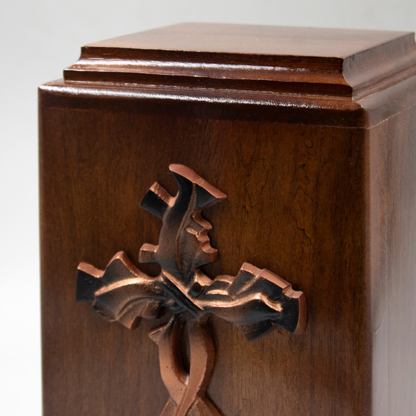 Урна для праха "Сандал" Крест медный