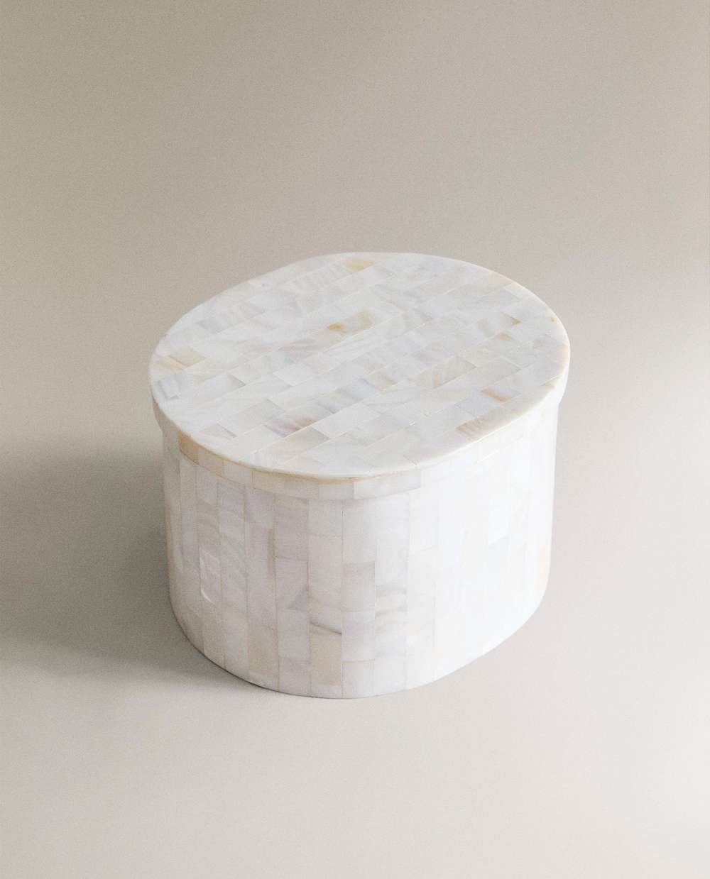 Zara Home коробка для хранения, камень, светло-бежевый