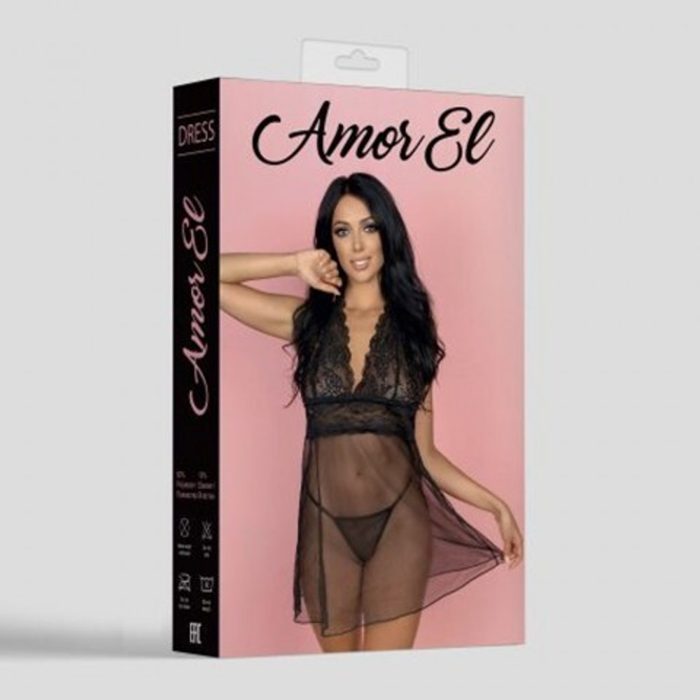 Эротическое платье Castalia L/XL черное