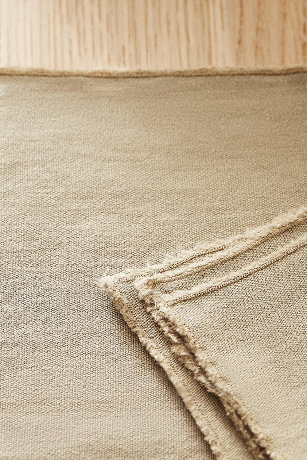 ZARA HOME ЛЬНЯНАЯ САЛФЕТКА, КОРИЧНЕВЫЙ