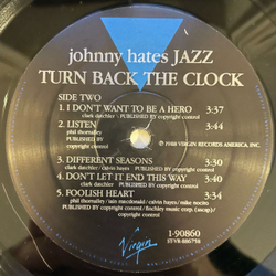 Винтажная виниловая пластинка LP Johnny Hates Jazz Turn Back The Clock (США 1988)