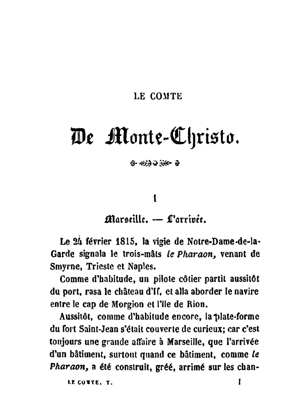 Le Comte De Monte-Christo | Alexandre Dumas