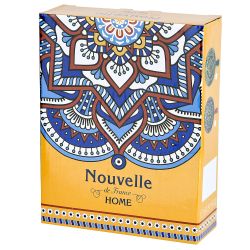 Кокотница с ручкой "Arabesque" (оранжевый) 22х16см (подарочная упаковка)