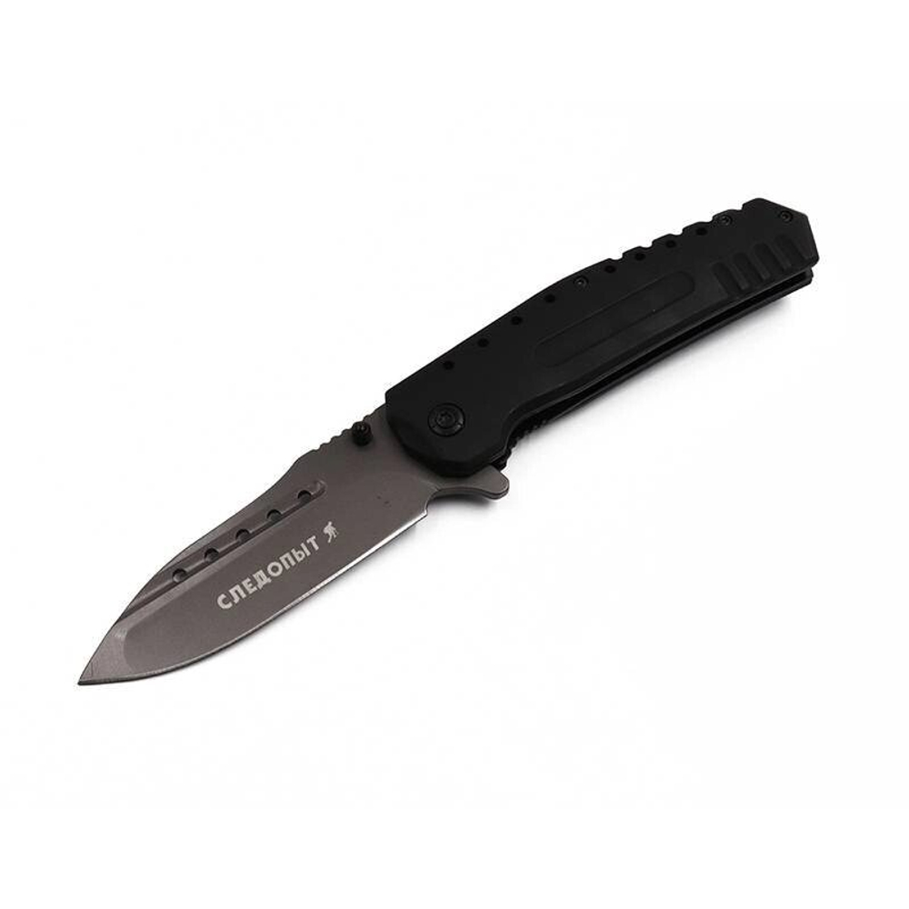 Нож туристический "Следопыт", дл. клинка 64 мм, ручка черная PF-PK-31