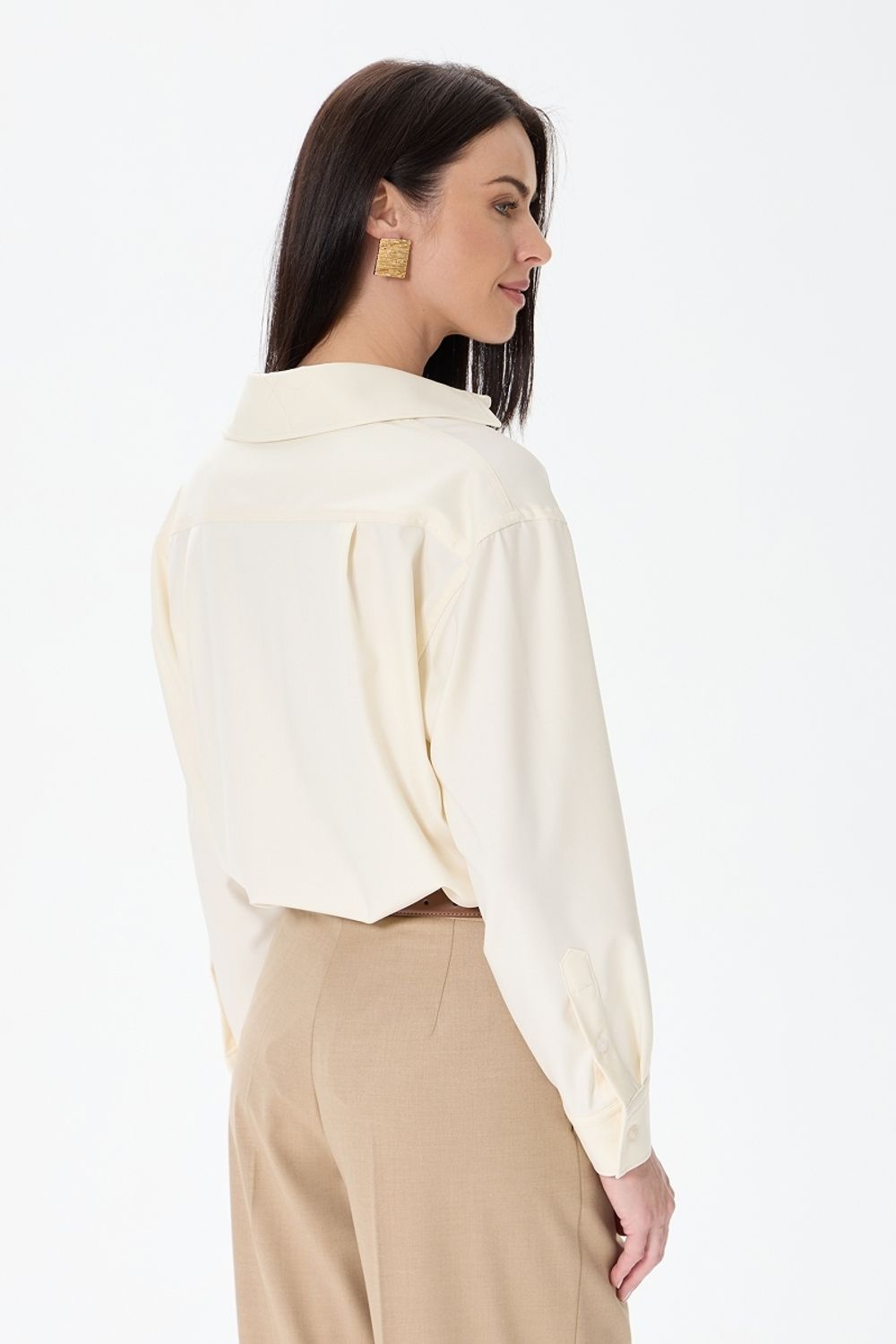 Рубашка Хельсинки молочная смесовая шерсть