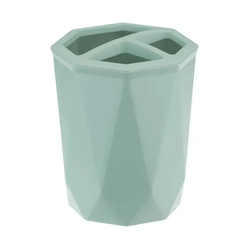 Подставка для зубных щеток Призма морская волна