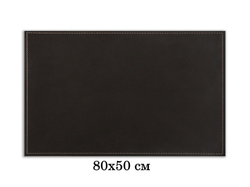 Бювар прямоугольный серия "Классика" 80x50 см кожа Cuoietto цвет темно-коричневый шоколад.