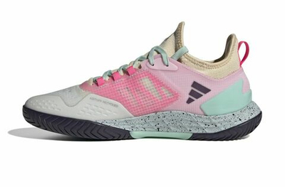 Мужские кроссовки теннисные Adidas Adizero Ubersonic 4.1 M - crystal white/aurora met/semi flash aqua