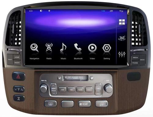 Магнитола для Toyota Land Cruiser 100, Lexus LX470 2002-2007 (климат на цветном экране) - Kuberg KP-T1305, монитор 13.3" на Android 10, Быстрая, CarPlay, 4G SIM-слот