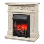 Каминокомплект Real Flame Lilian WT с очагом Fobos Lux Black (без пульта)