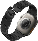 Сменный ремешок Uniq для Apple Watch 44/45/46/49мм OSTA Steel Strap with Self-Adjustable Links, Black (49MM-OSTABLK)