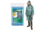 Плащ-дождевик на липучках , полиэтилен 40мкм (р-р 48-54) "ЕCOS"