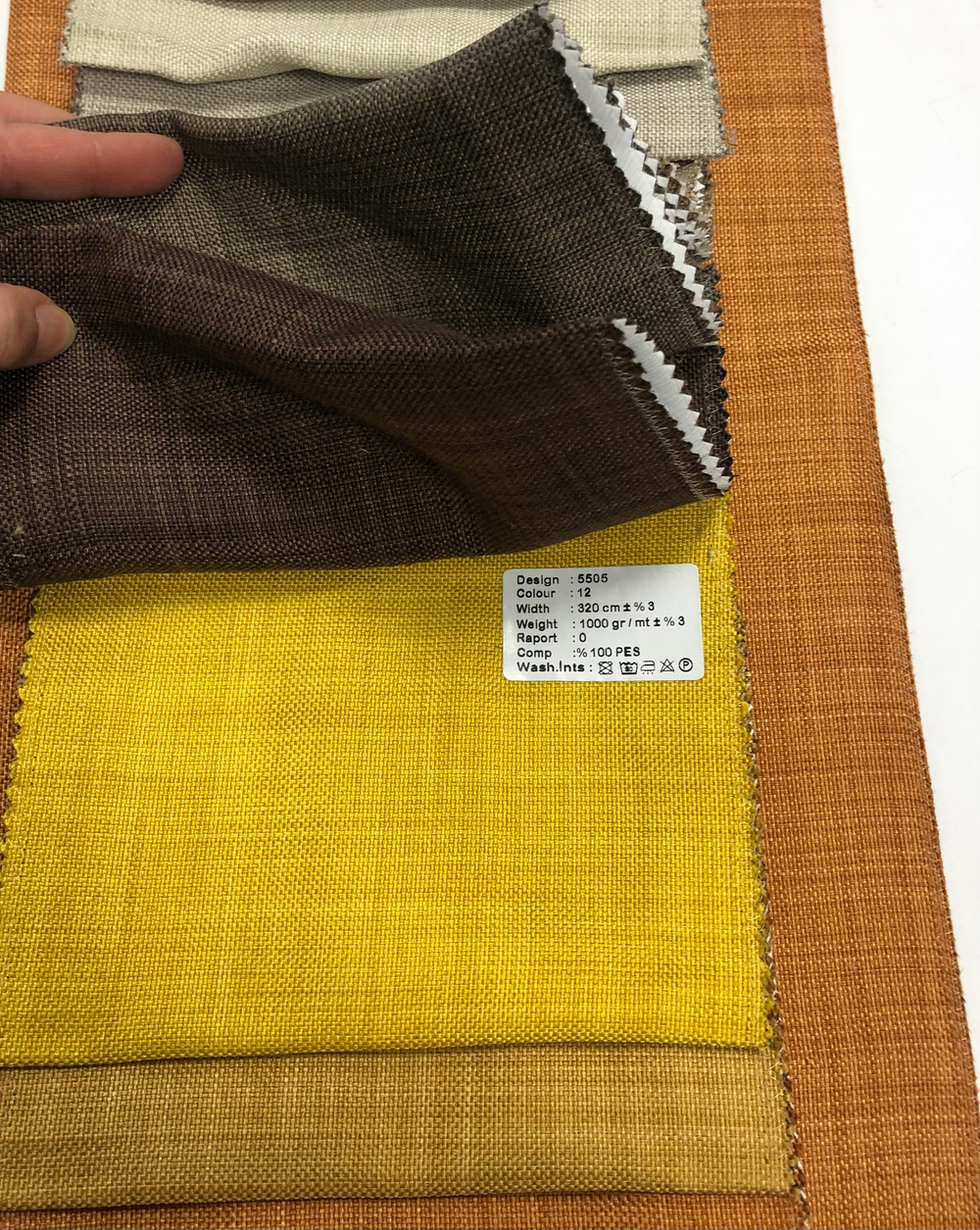 Портьерная ткань dimout фактурный Megara арт. 5505 (высота 320 см, Турция)
