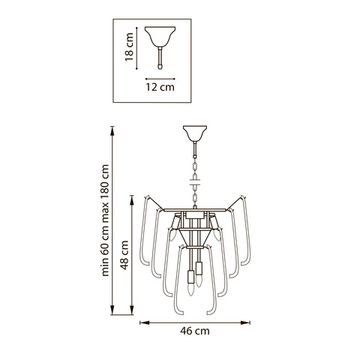 Люстра подвесная 8*Е14 799082 золото Retro II Lightstar