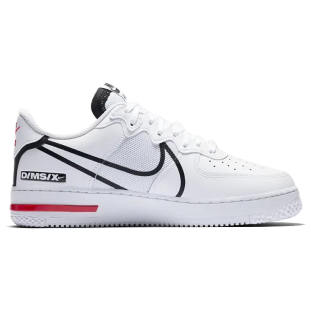Кроссовки Nike Air Force 1 Low React White Black Red