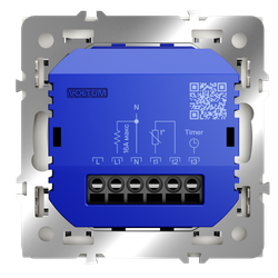 Терморегулятор электронный VOLTUM S70 с индикацией и датчиком, для теплого пола, (хлопок)