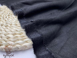 Футер 2-н петля с замшевым эффектом ЧЕРНЫЙ