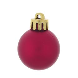 GAEM Набор из 12шт Украшение новогоднее Шар "Красная роза", D 4 см, L9,5 W9,5 H10,5 см