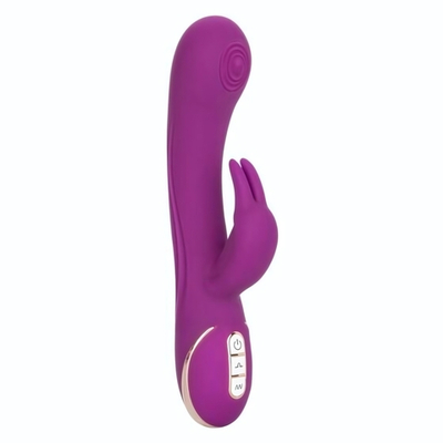 Фиолетовый вибратор-кролик Signature Silicone Thumping Rabbit с пульсирующим воздействием - 22,75 см. (Цвет: фиолетовый)