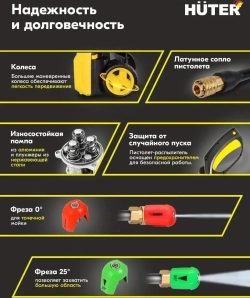 Мойка высокого давления Huter W195-Pro