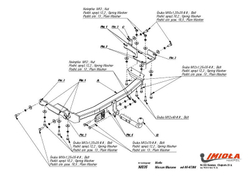 Фаркоп IMIOLA N.035 Nissan Murano 2005-2008(паспорт и сертификат в комплекте)(без электрики)