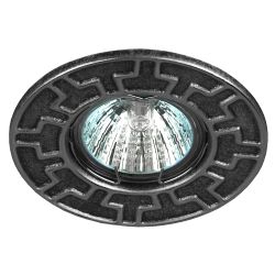 ST5 CH/BK Светильник ЭРА штампованный MR16,12V/220V, 50W черный/хром