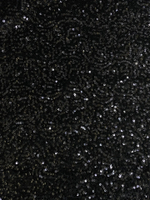 Бархат расшитый паетками, черный