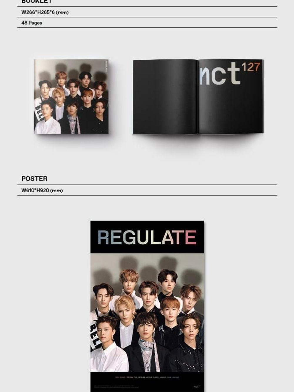 Альбом NCT 127 - NCT #127 Regulate 1st Repackage Album RANDOM Cover