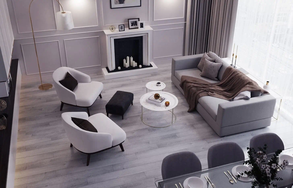 MSPC ламинат Stone Floor Дуб Ривьера 91785-1