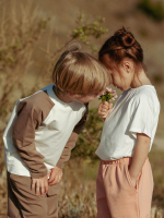 Свитшот с рукавом реглан Mjölk Экрю/Cocoa