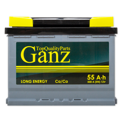 Аккумулятор GANZ Standart 55 А/ч прямой L+ 242x175x190 L2 EN 500 А