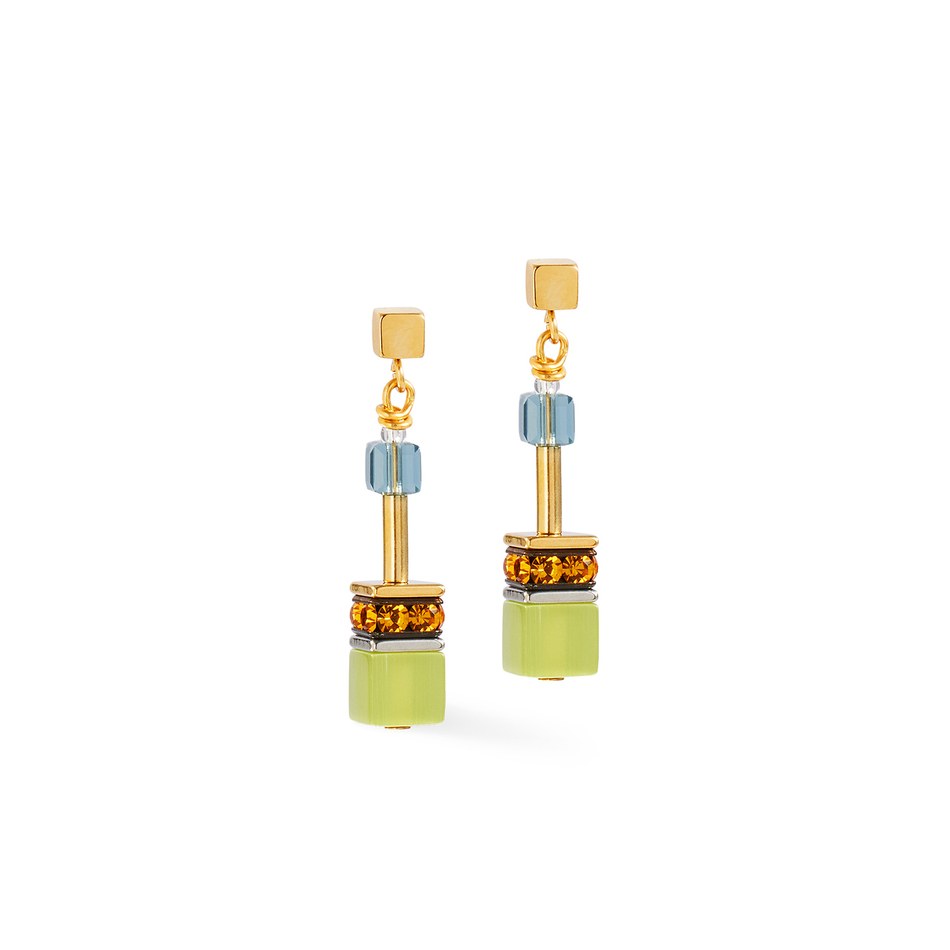 Серьги Coeur de Lion Olive-Green 2838/21-0905