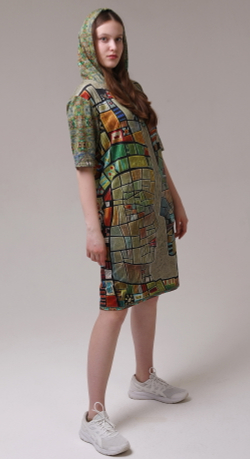 Платье "Витражи", по мотивам живописи Тани МакКабе