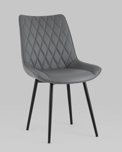 Стул Дарвин экокожа серый