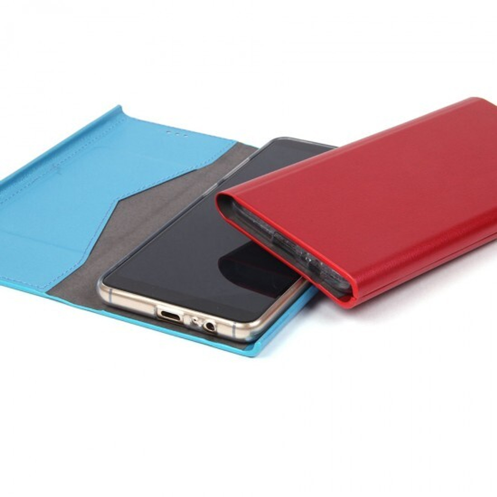 Чехол-книжка для Samsung Galaxy A8+ (2018), 010885 Голубой