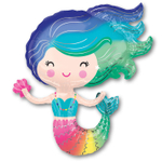 Шар Фольгированный Русалка Хвост радужный (Ассорти)