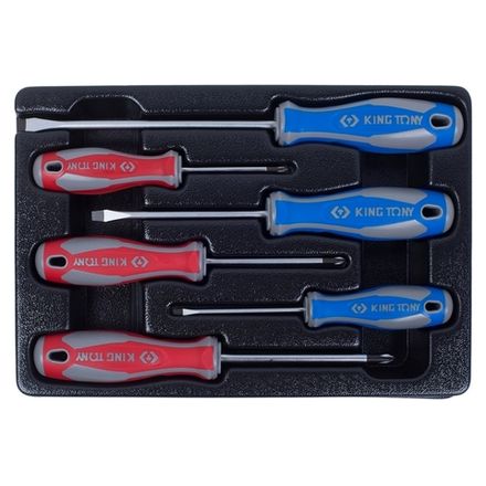 Цена на KING TONY (9-31106MR) Набор отверток, ложемент, 6 предметов