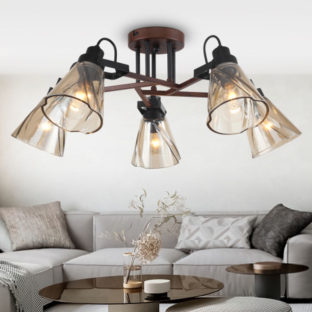 Люстра Rivoli Clarissa 5098-305 5 х Е14 40 Вт лофт - кантри