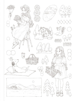 Forest Girl's 4. Colouring Book