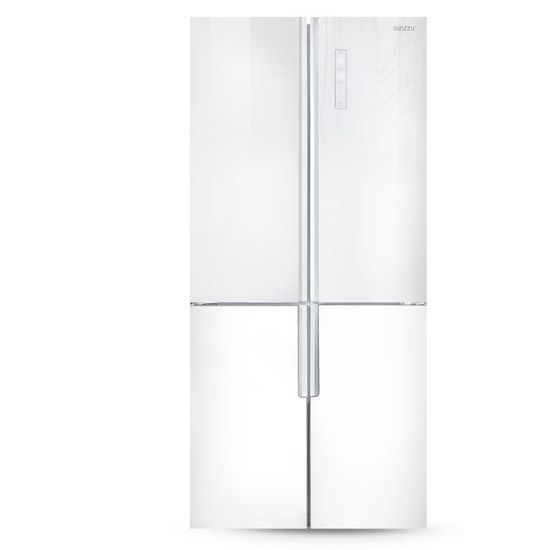 Холодильник Ginzzu NFK-510 White glass