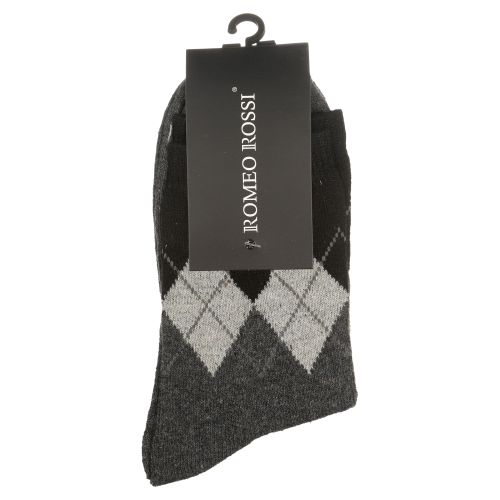 Мужские носки темно-серые ROMEO ROSSI с шерстью 8039-4