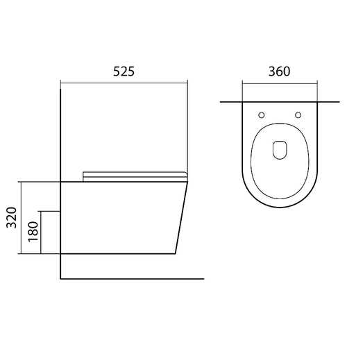 Унитаз Aquatek Вега AQ1905-MB подвесной Черный матовый с сиденьем Микролифт