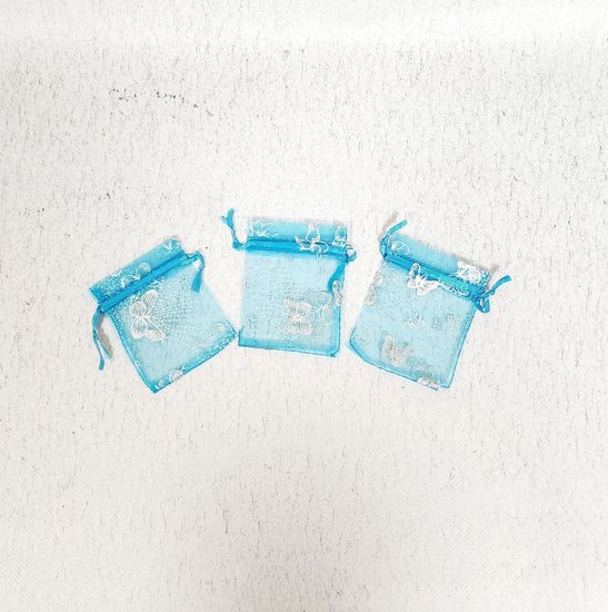 Мешок для подарков бирюза 20 шт