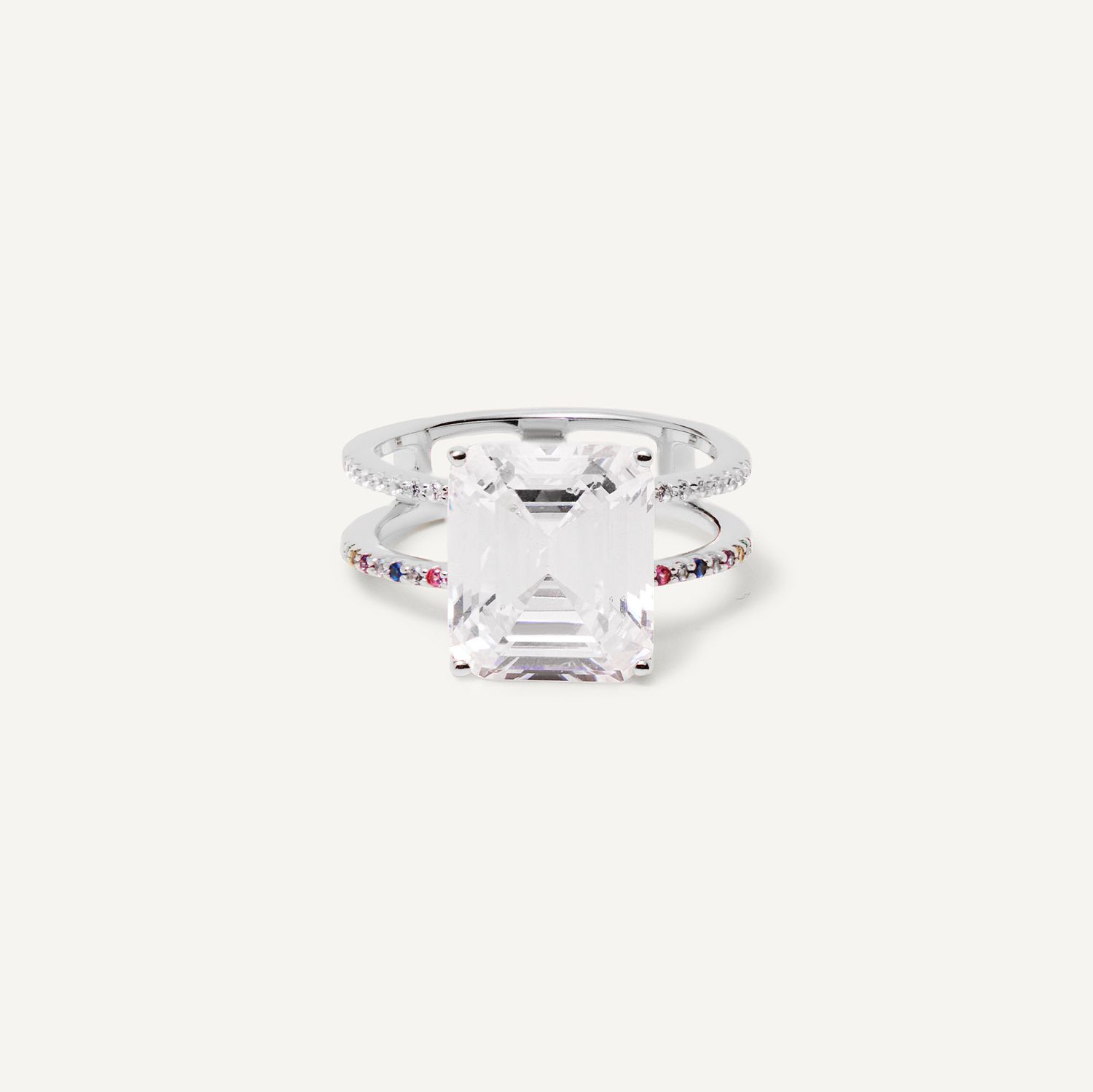 Кольцо Shine Bright Ring – Crystal Silver